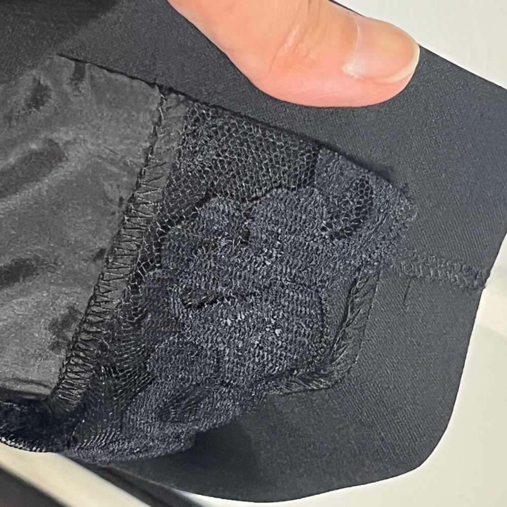 New Trina Turk Sheath Dress Women 8 Black New Short Sleeve Midi Professional LBD - Picture 13 of 16